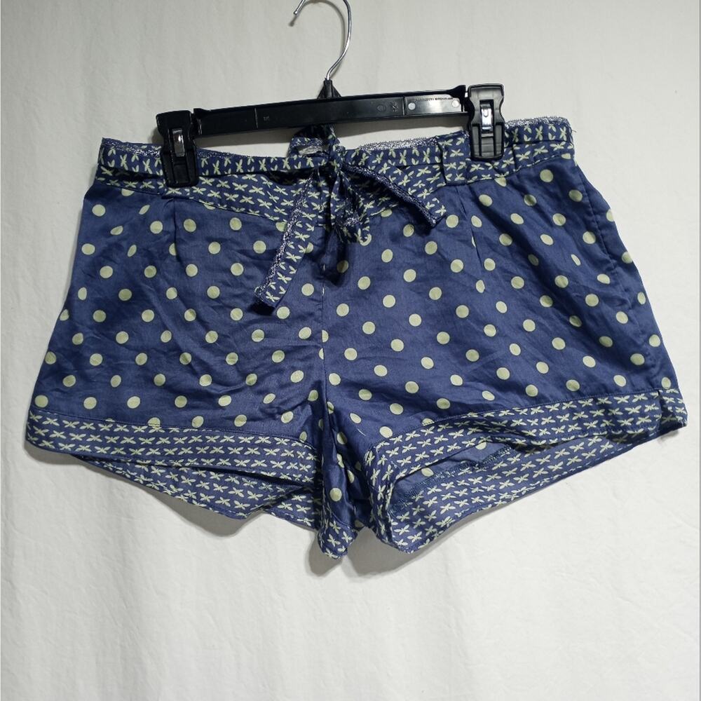 Victoria's Secret Sleep Shorts Size Large Blue And Green NWT